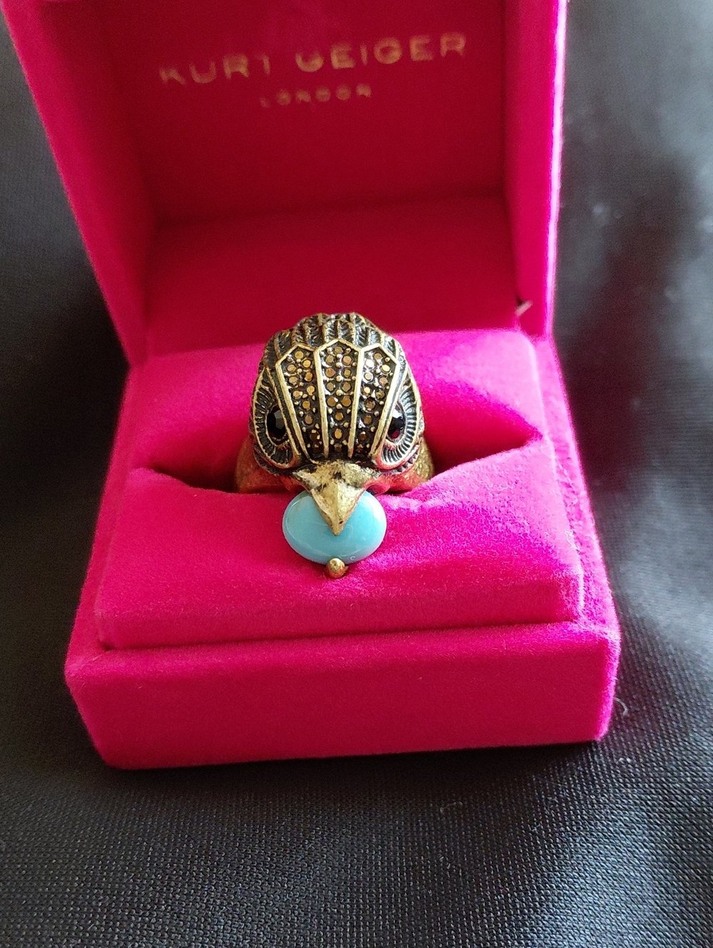 KURT GEIGER LONDON EAGLE RING SIZE 8 - Picture 4 of 8